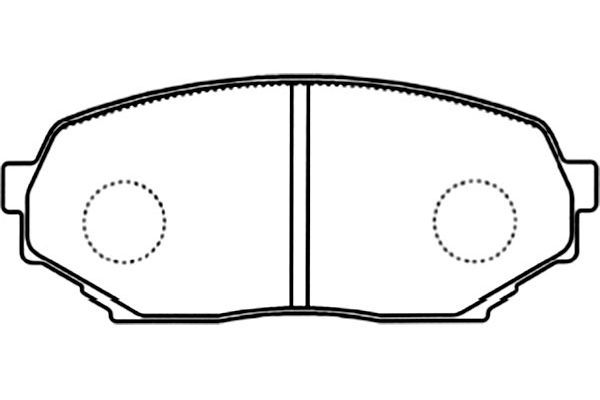 KAVO PARTS Комплект тормозных колодок, дисковый тормоз BP-3510